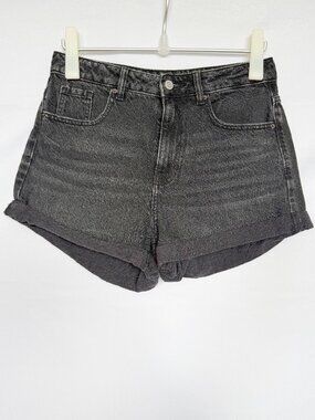 PacSun Black Denim Mom Shorts